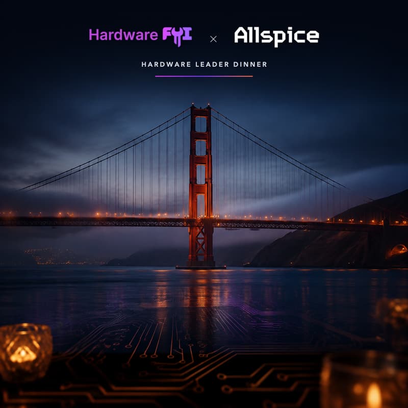 Cover Image for Hardware FYI x AllSpice: Private Hardware Leaders Dinner