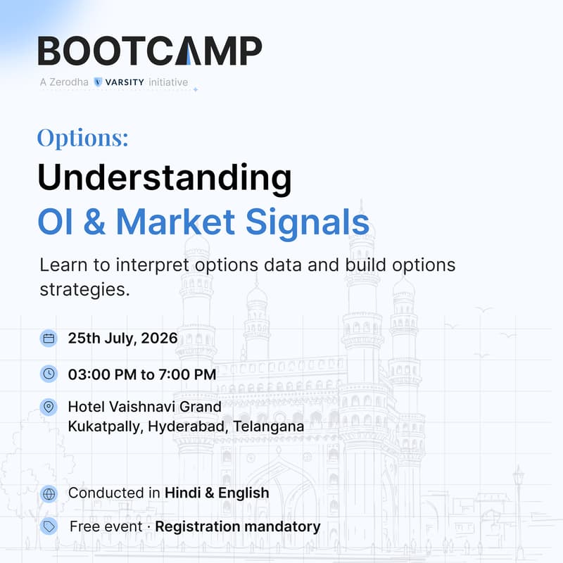 Cover Image for Options: Understanding OI & Market Signals | Zerodha Bootcamp | Hyderabad Edition