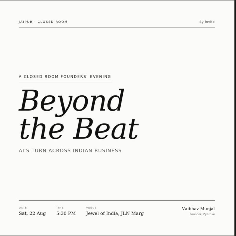 Cover Image for Beyond the Beat: AI's Turn Across Indian Business