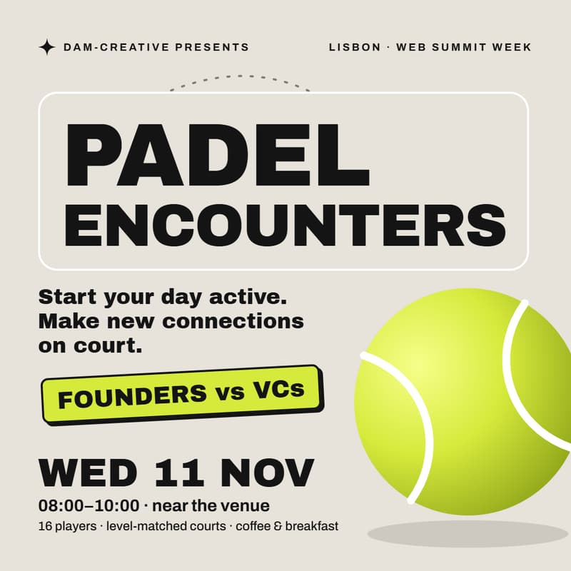 Cover Image for Padel Encounters Lisbon · Wed 11 Nov