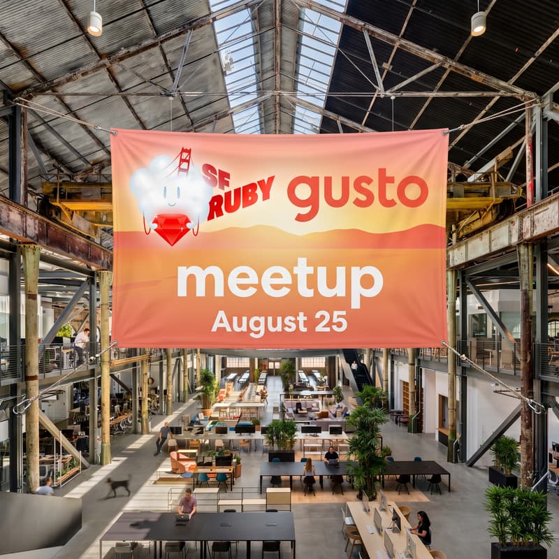 Cover Image for SF Ruby Meetup, August @ Gusto