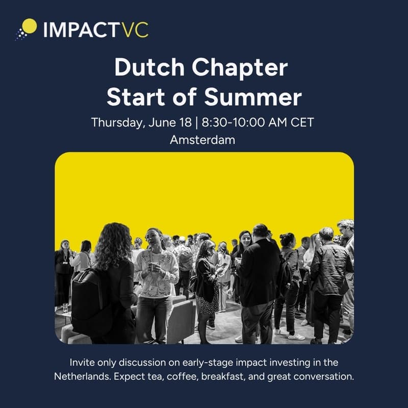 Cover Image for ImpactVC Dutch Chapter Start of Summer