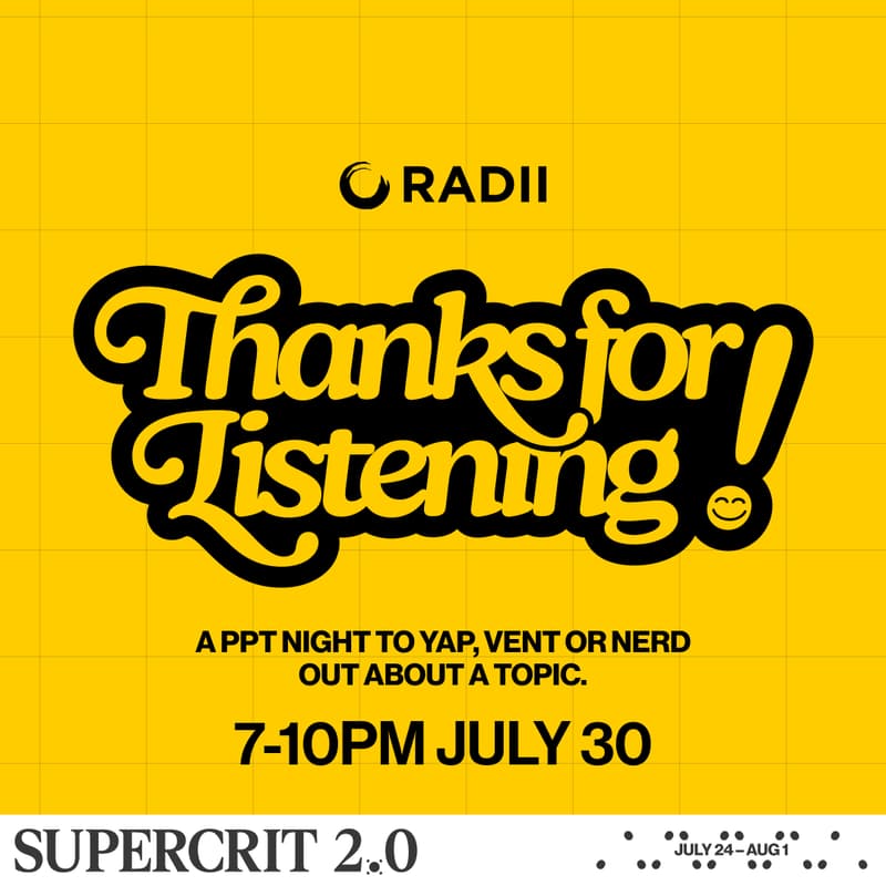 Cover Image for THANKS FOR LISTENING! @ SUPERCRIT 2.0