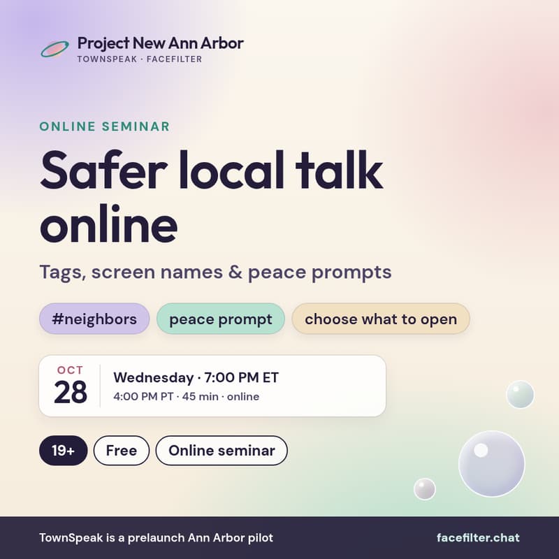 Cover Image for Safer Local Talk Online: Tags, Screen Names & Peace Prompts