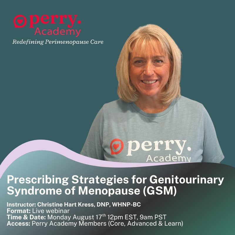 Cover Image for Prescribing Strategies for Genitourinary Syndrome of Menopause (GSM)