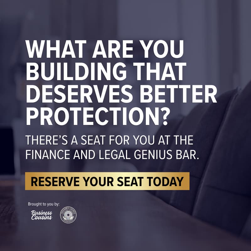 Cover Image for Finance & Legal Genius Bar