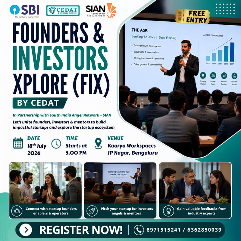Cover Image for Founders & Investors Xplore by CEDAT