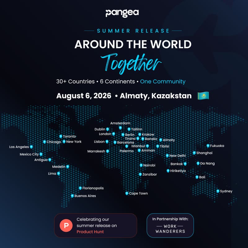 Cover Image for 🇰🇿 Almaty (Kazakhstan) - Pangea Product Hunt Launch