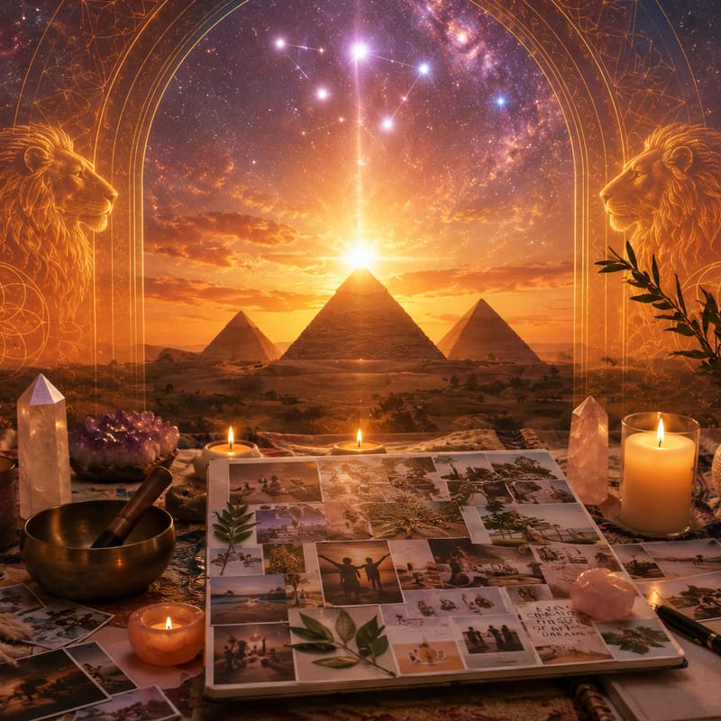 Cover Image for Lion's Gate Activation: yoga, sound healing, & vision boards