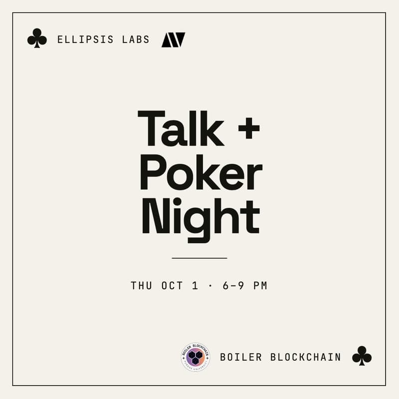 Cover Image for Ellipsis Labs @ Purdue: Talk + Poker Night ๐