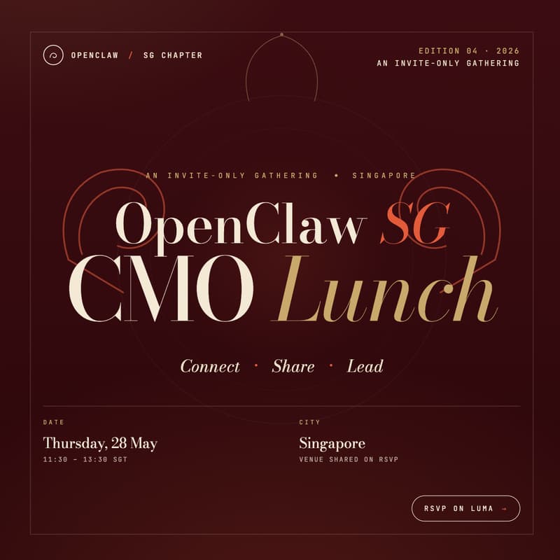 Cover Image for OpenClaw SG CMO Lunch