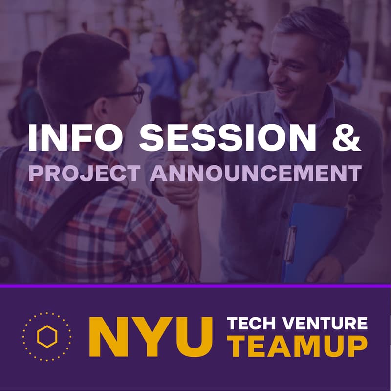 Cover Image for Tech Venture Teamup - Project Announcement & Info Session