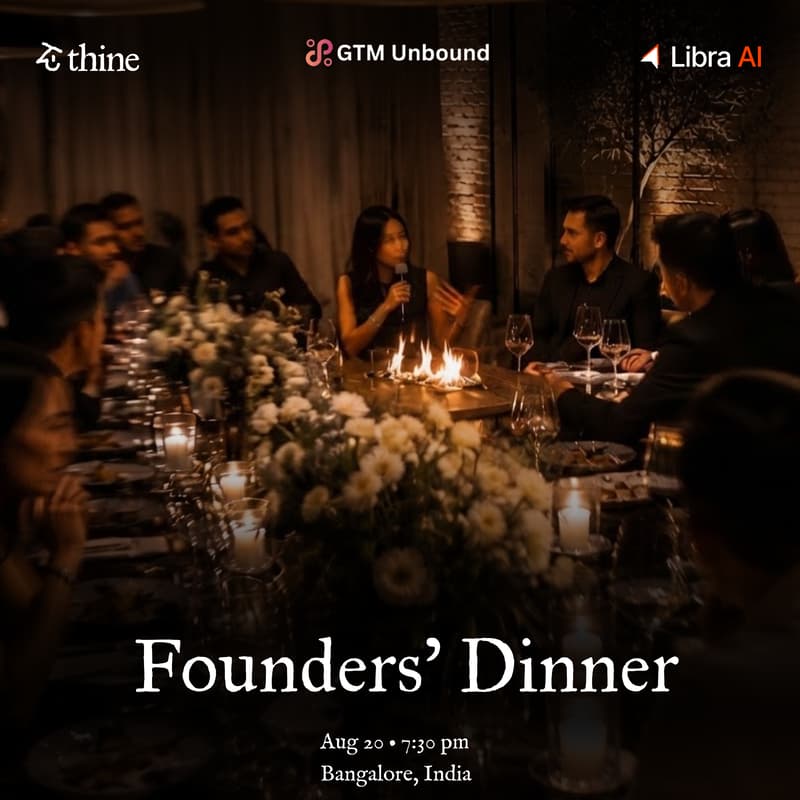 Cover Image for Founders Dinner | Thine AI X Libra AI