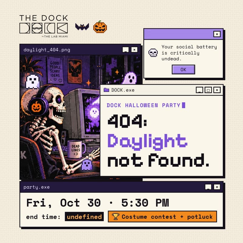 Cover Image for 🎃 The DOCK Halloween Party 👻