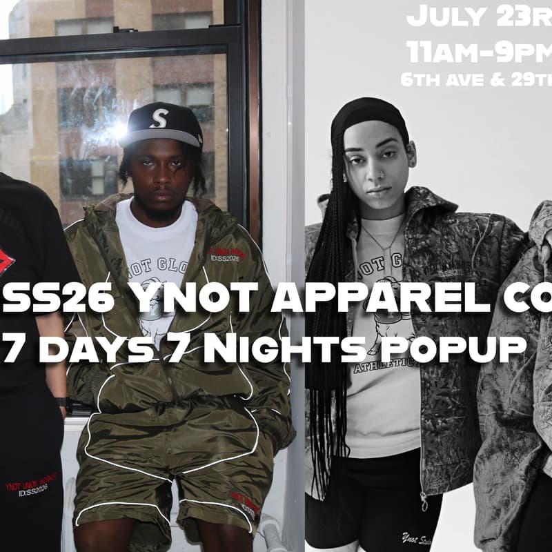 Cover Image for YNOT APPAREL CO. 7 Days 7 Nights Popup