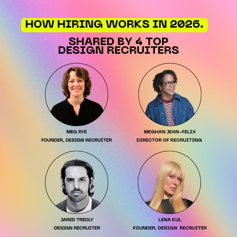 Cover Image for How Hiring Works in 2026. Shared by 4 Top Design Recruiters