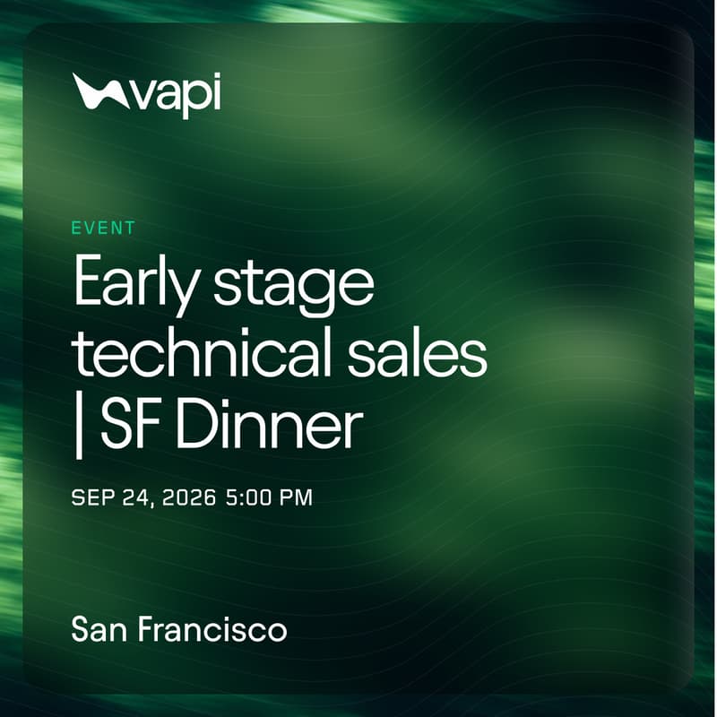 Cover Image for Early-Stage Technical Sales: Dinner