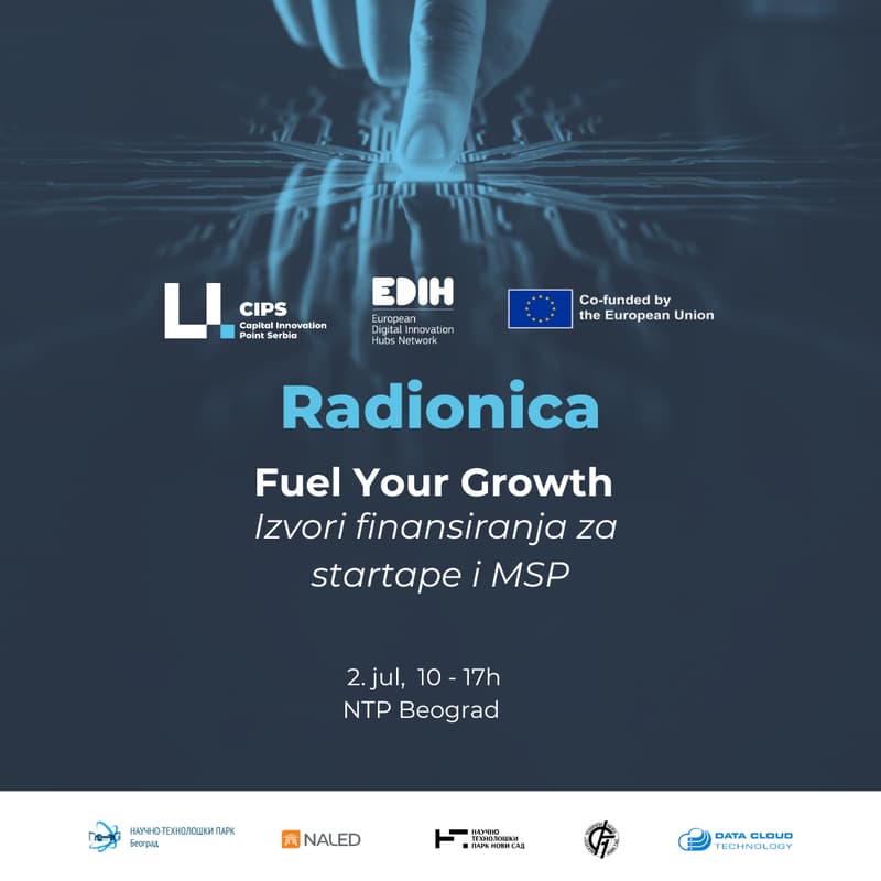 Cover Image for Radionica “Fuel Your Growth: Izvori finansiranja za startape i MSP”