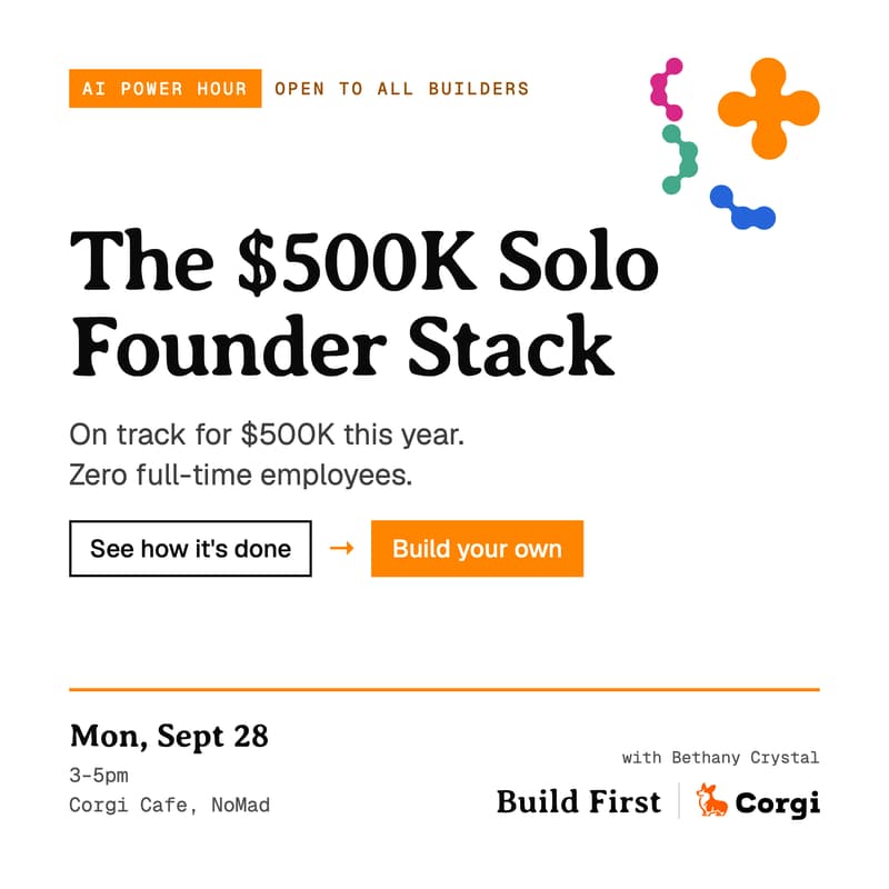 Cover Image for AI Power Hour: The $500K Solo Founder Stack