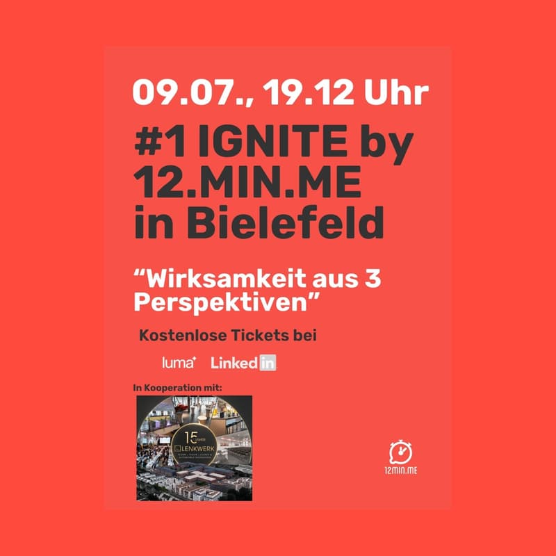 Cover Image for #1 12MIN.ME IGNITE in Bielefeld