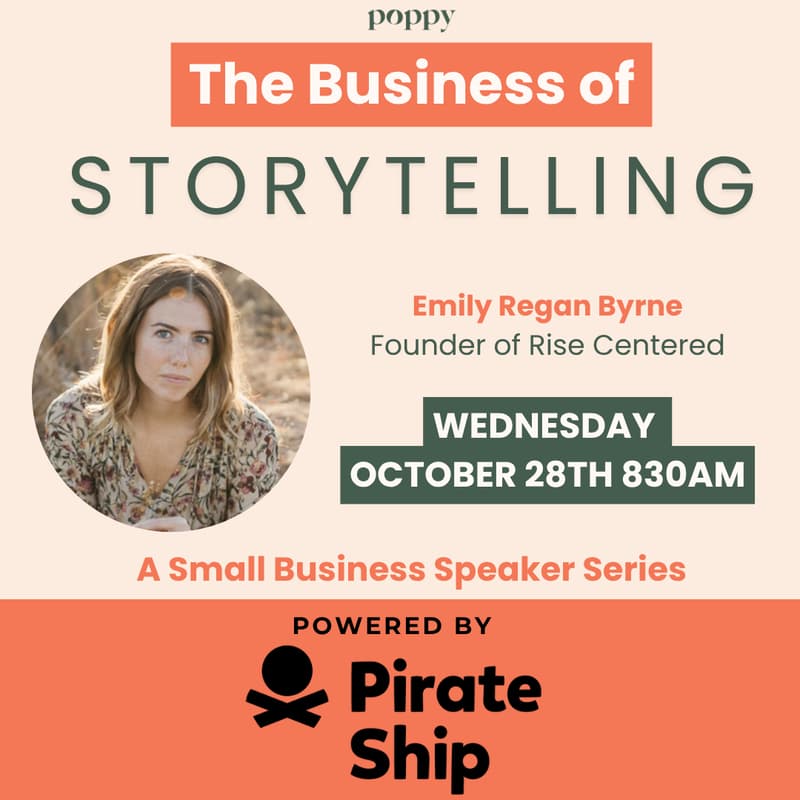 Cover Image for The Business of Storytelling: A Small Business Speaker Series powered by Pirate Ship