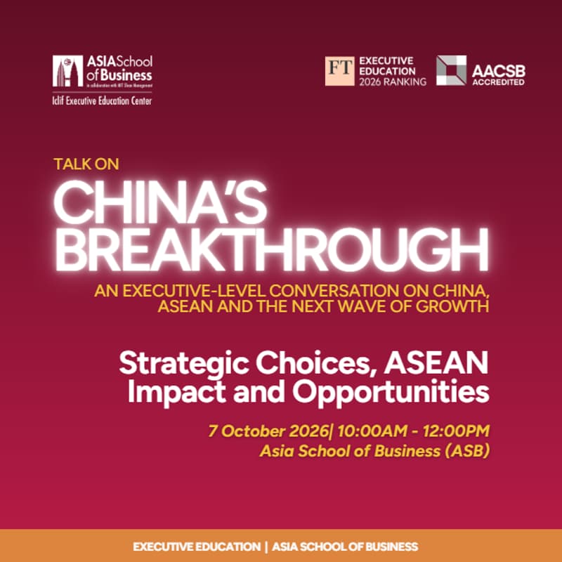 Cover Image for CHINA’S BREAKTHROUGH Strategic Choices, ASEAN Impact and Opportunities