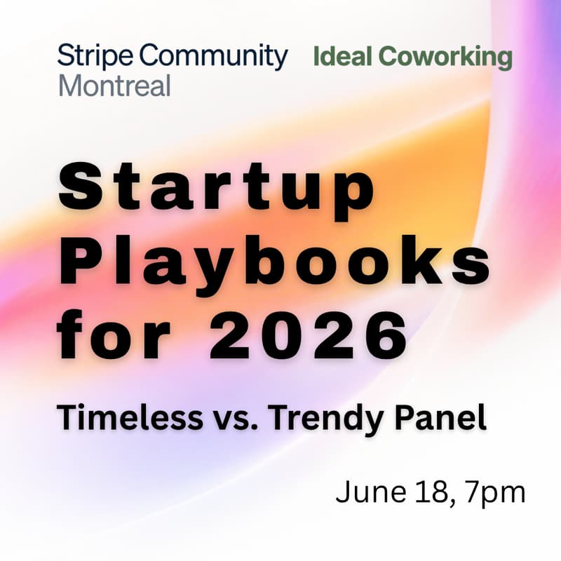 Cover Image for [Panel] Timeless vs. Trendy: Navigating Startup Advice in 2026 - Sponsored by Stripe