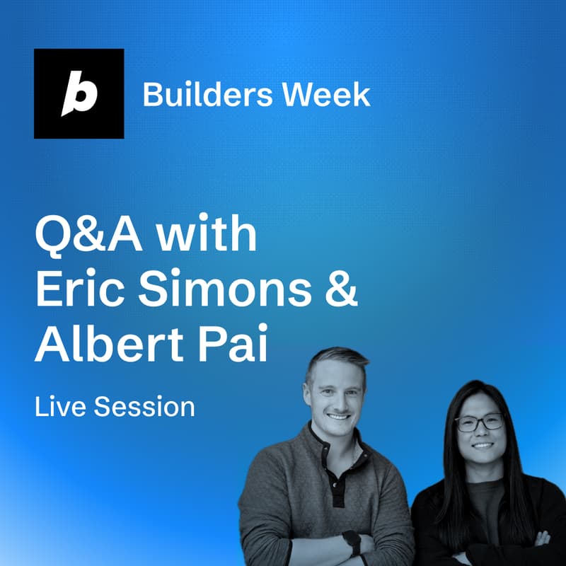 Cover Image for Ask Eric Simons and Albert Pai anything: a live founder Q&A for Founders Week