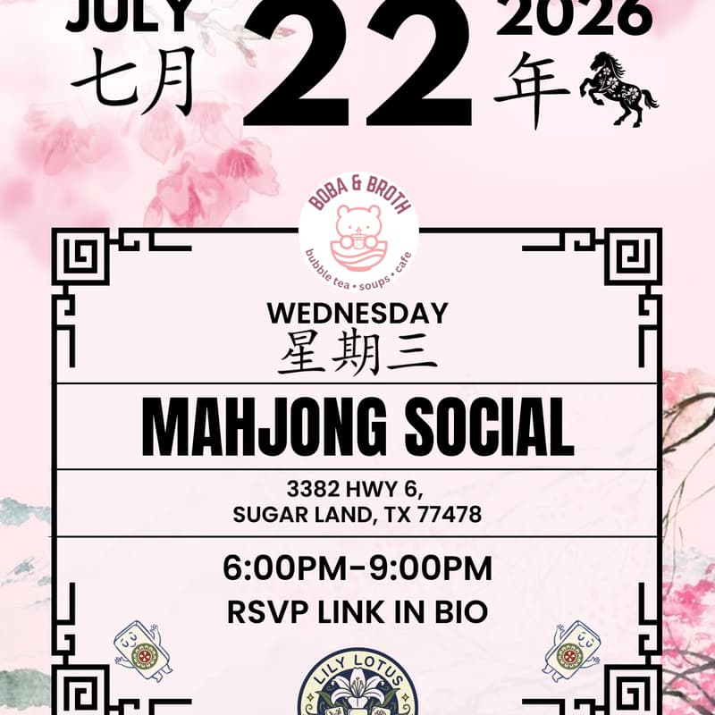 Cover Image for Mahjong Social At Boba And Broth