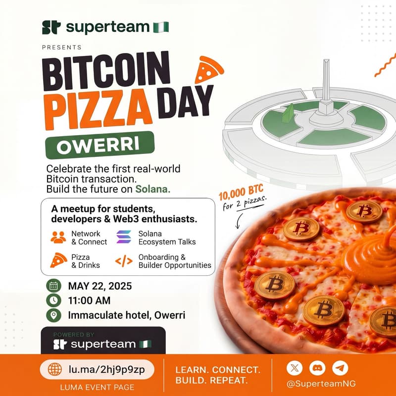 Cover Image for Bitcoin Pizza Day SuperteamNG