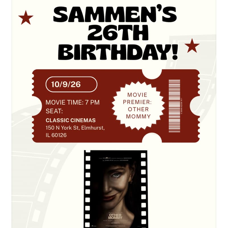 Cover Image for Sammen’s 26 Birthday