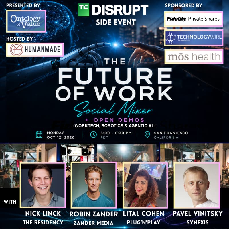 Cover Image for The Future of Work Social Mixer + Open Demos: Worktech, Robotics & Agentic AI