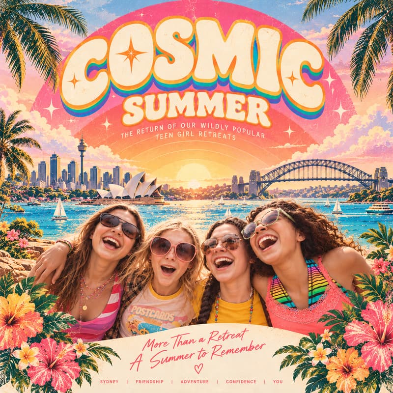 Cover Image for Cosmic Summer 💫 Teen Girls Retreat | Sydney