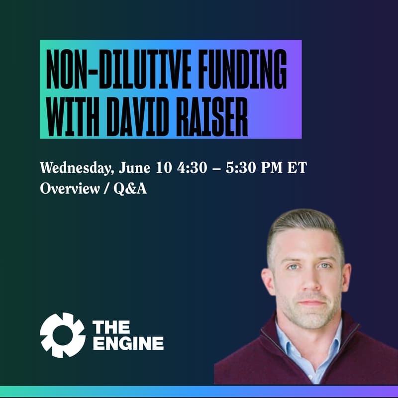 Cover Image for Non-Dilutive Funding Workshop with David Raiser (Hybrid)