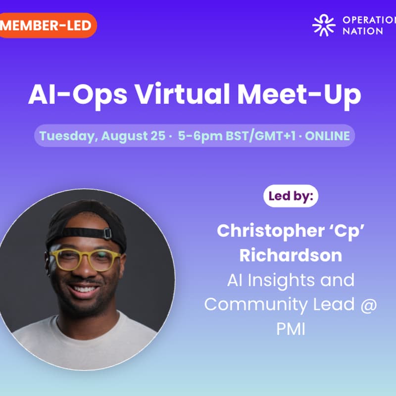 Cover Image for Operations Nation: AI-Ops Virtual Meet-Up