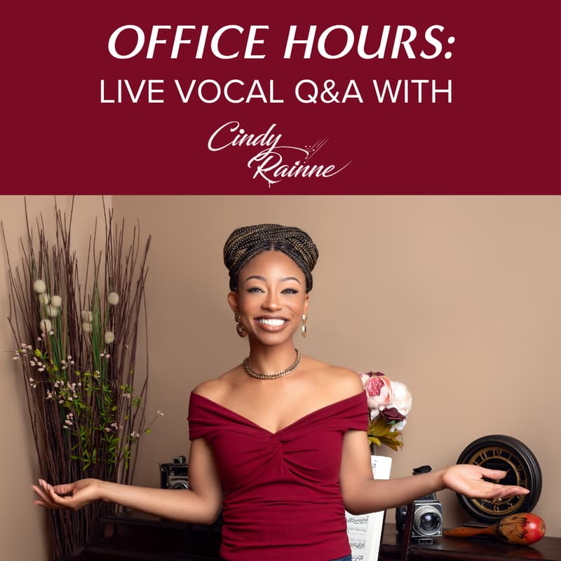 Cover Image for Office Hours: Live vocal Q&A with Cindy Rainne