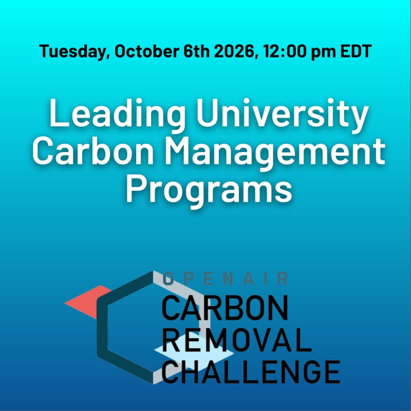 Cover Image for Leading University Carbon Management Programs