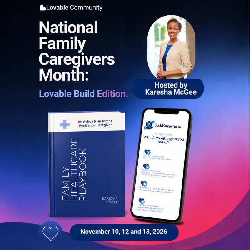 Cover Image for For National Family Caregivers Month: Caregiver's Action Lab Build Edition w/Lovable!