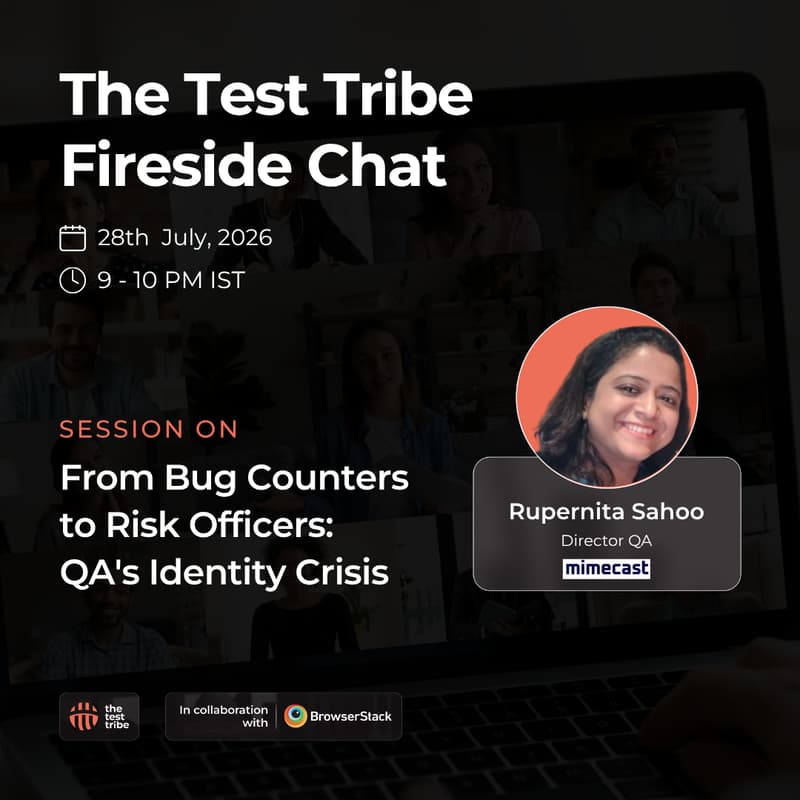 Cover Image for From Bug Counters to Risk Officers: QA's Identity Crisis: Fireside Chat with Rupernita Sahoo