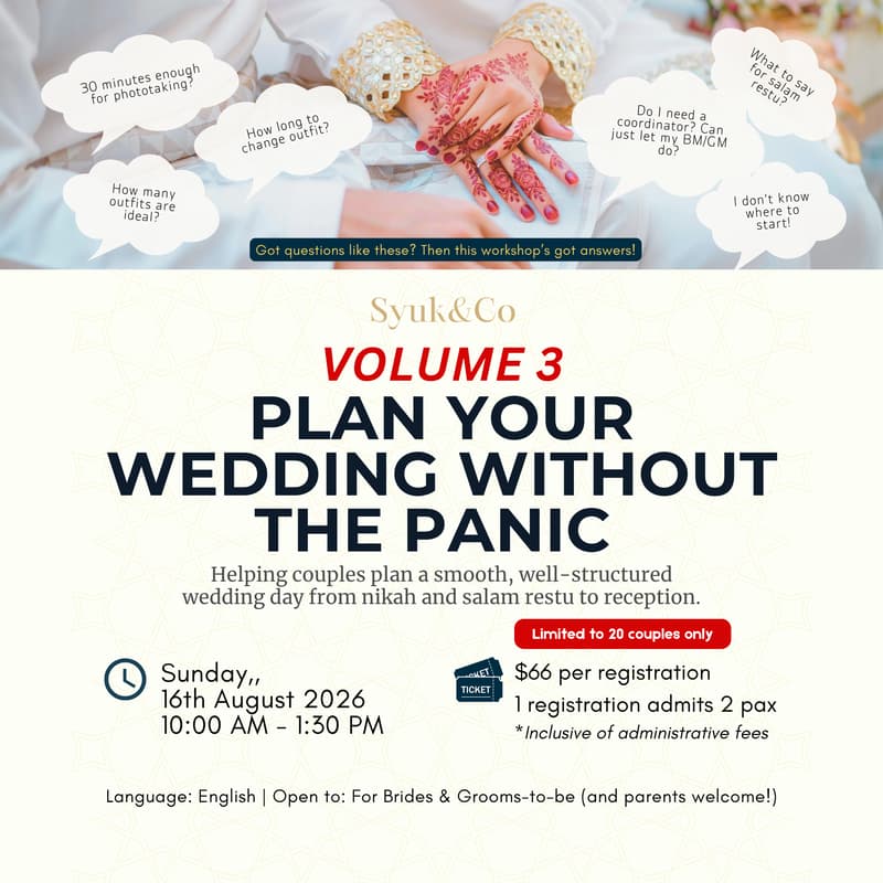 Cover Image for Plan Your Wedding Without the Panic (Singapore)