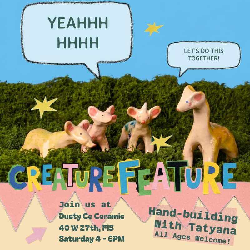 Cover Image for Creature Feature! Hand-building Clay Creatures with Tatyana