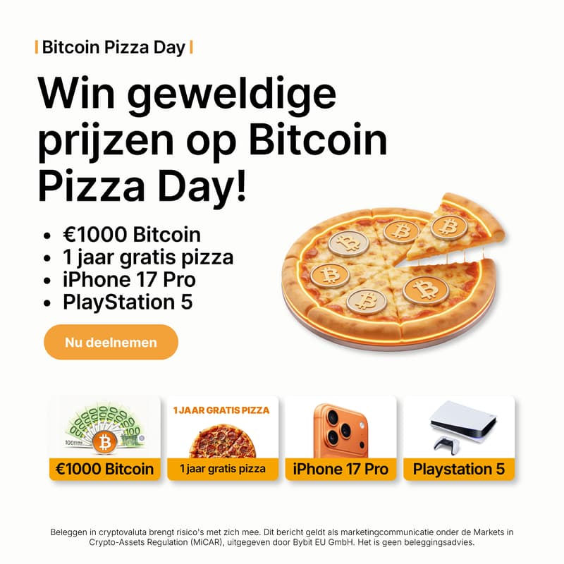 Cover Image for 🍕BTC Pizza Day | Utrecht Stationsplein | Bybit EU