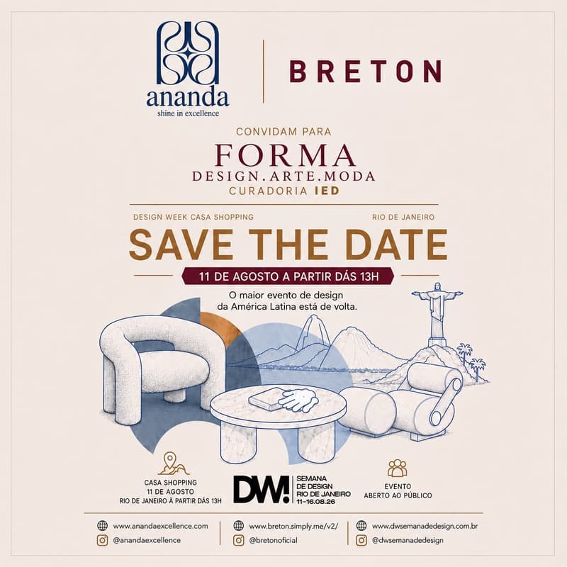 Cover Image for Breton e Ananda - Exposição: FORMA (Design.Arte.Moda) DW RJ!