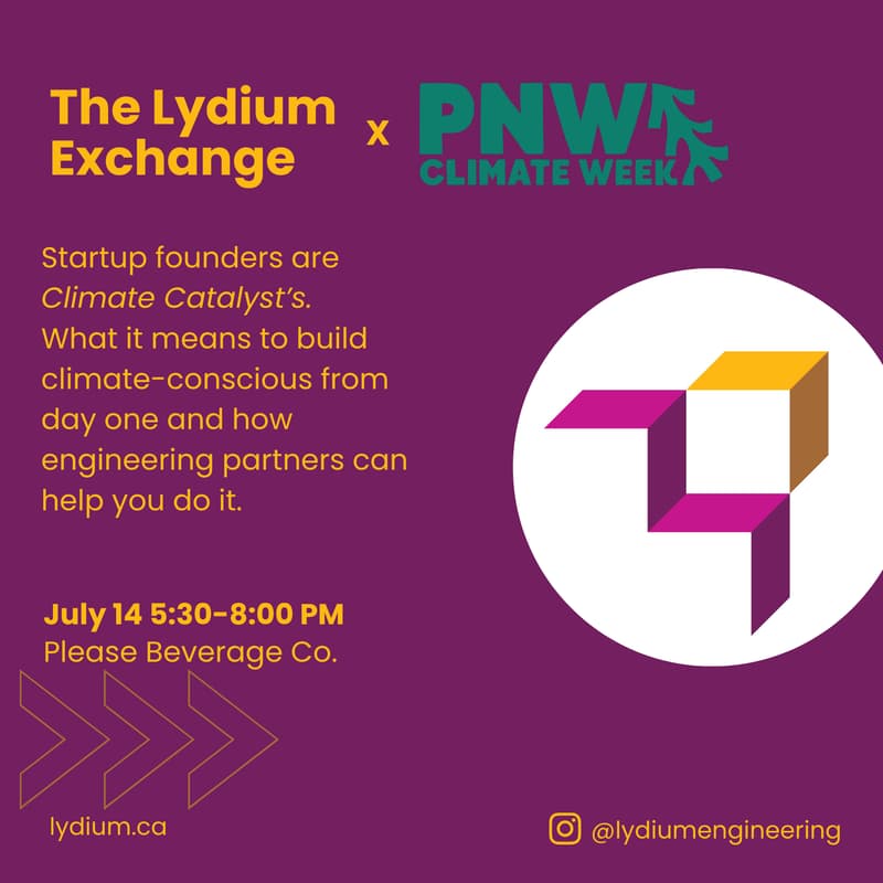 Cover Image for The Lydium Exchange - Networking Event for Clean Tech Startups