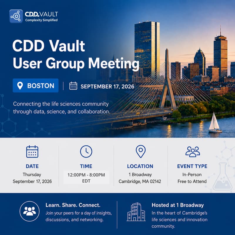 Cover Image for CDD Vault User Group Meeting - Boston