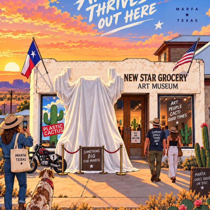 Cover Image for The World’s Largest Tiny Viking - Marfa Reveal 🌵😲