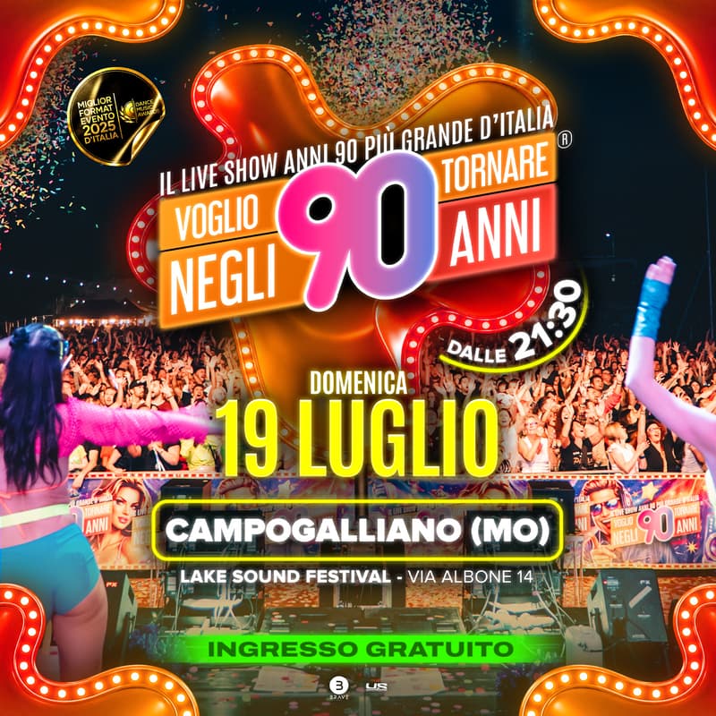 Cover Image for Voglio Tornare Negli Anni 90 ®️ • Campogalliano (MO)