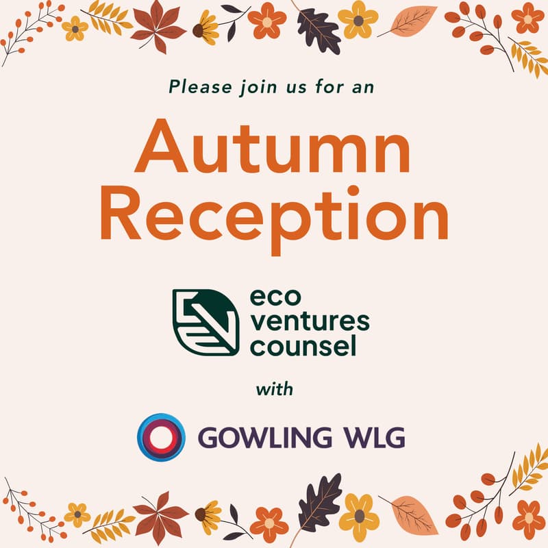 Cover Image for Eco Ventures Counsel Autumn Reception
