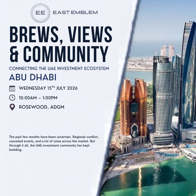 Cover Image for Brews, Views and Community 005 - Abu Dhabi - July 2026