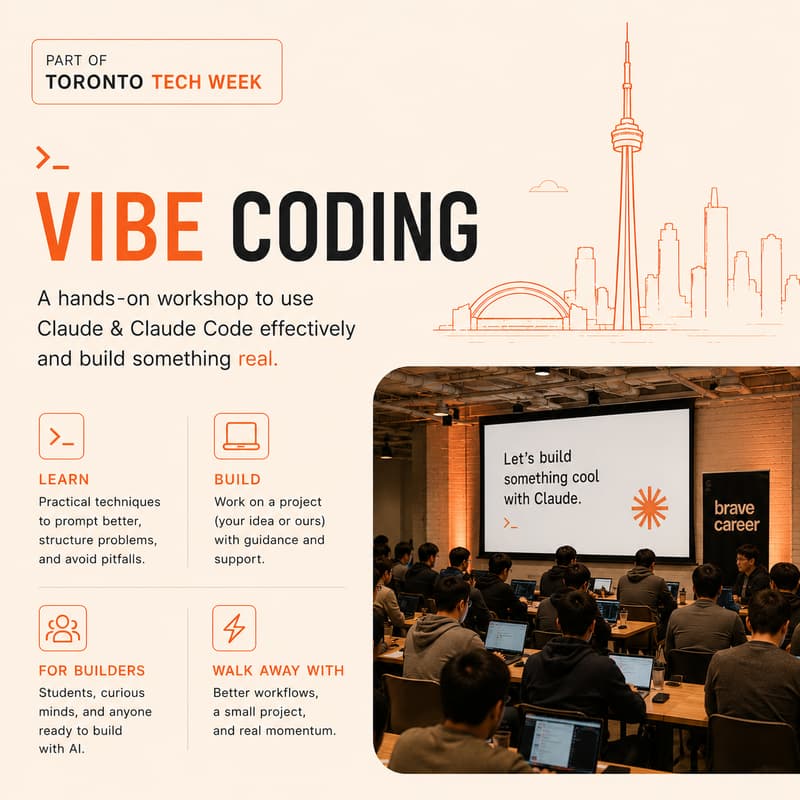 Cover Image for Vibe Coding with Claude & Claude Code - Build Your First AI Product (Hands-on Workshop)
